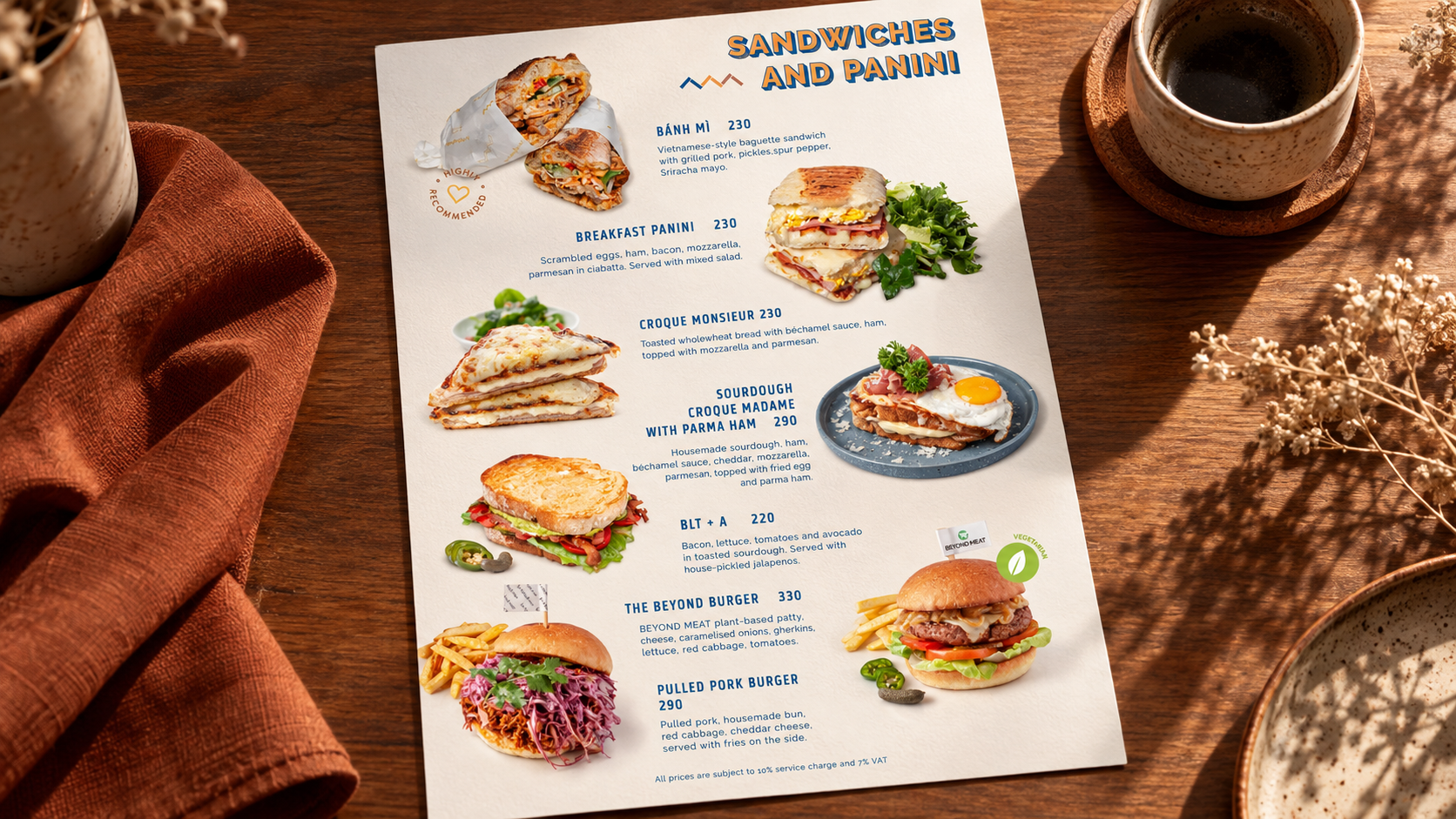 MENU — FOOD / BEVERAGE — ตัวอย่างผลงาน GOODWORK